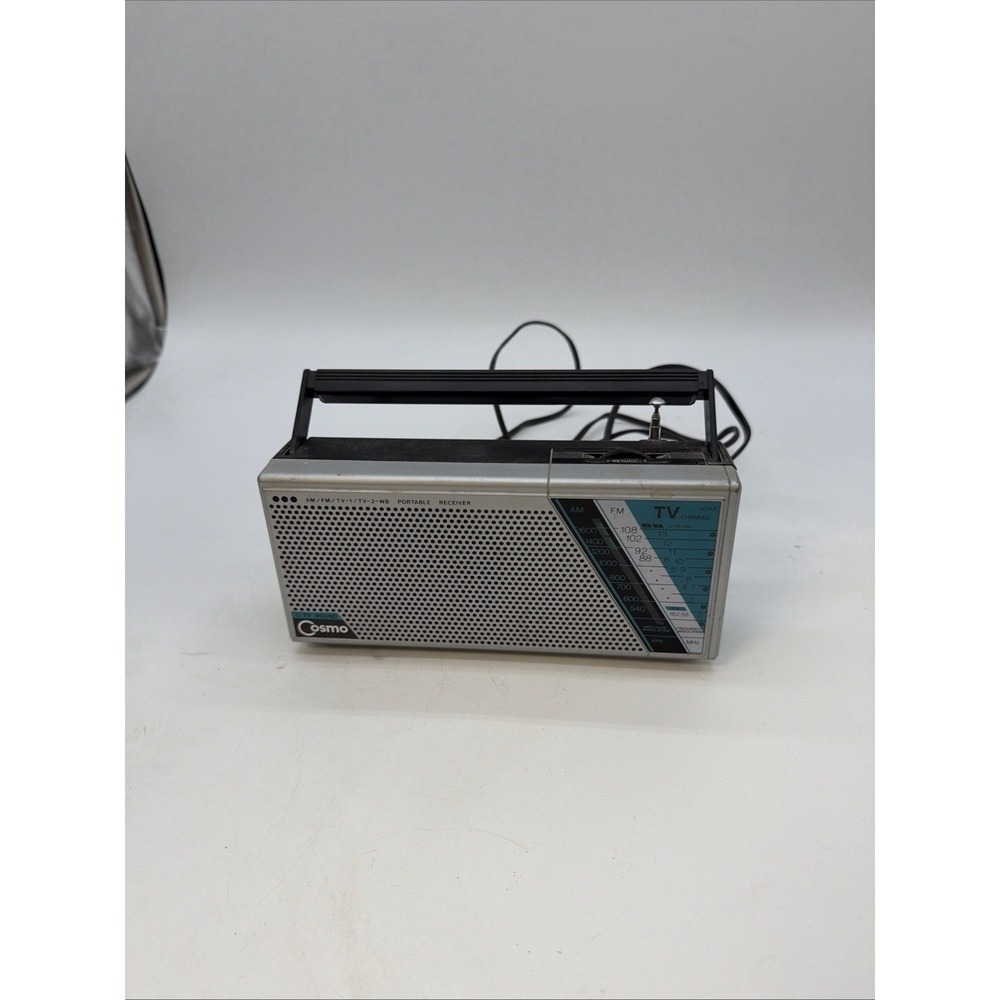 VINTAGE - COSMO FM/AM TV SOLID RADIO MODEL R - 2407 Tested Working Perfectly